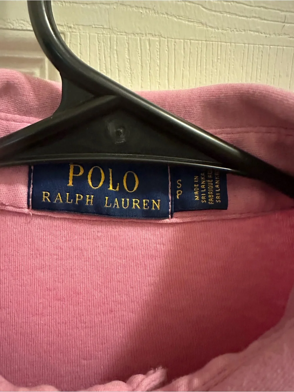 Ralph Lauren Pink Polo Shirt with Navy Pony